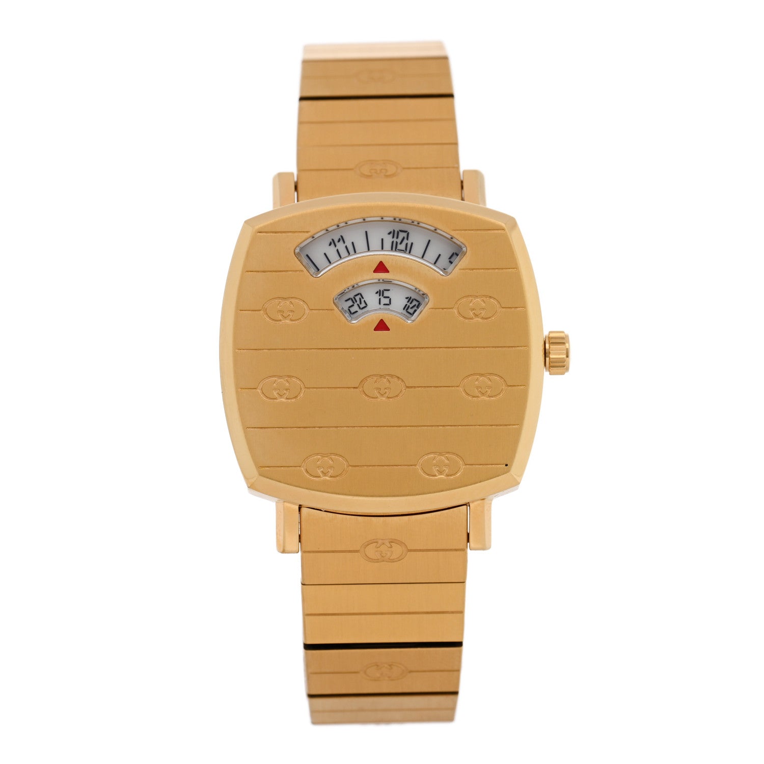 Gucci Stainless Steel 27mm Grip Quartz Watch Gold 1856521