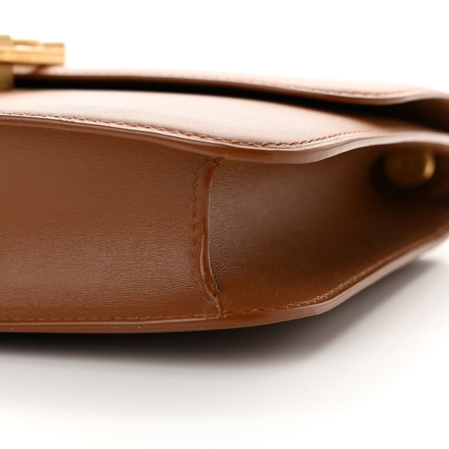 Smooth Calfskin Carre Satchel Brick