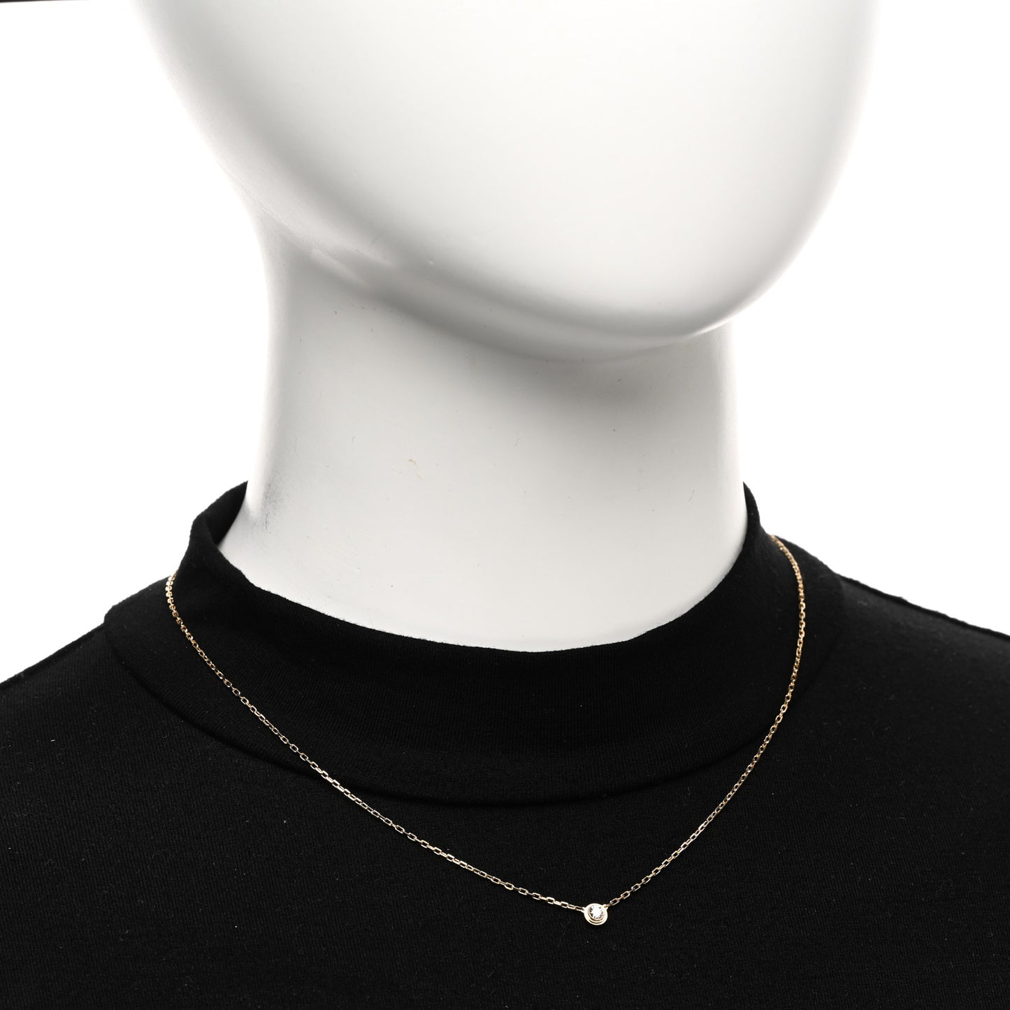 18K Yellow Gold Diamond SM D'Amour Pendant Necklace