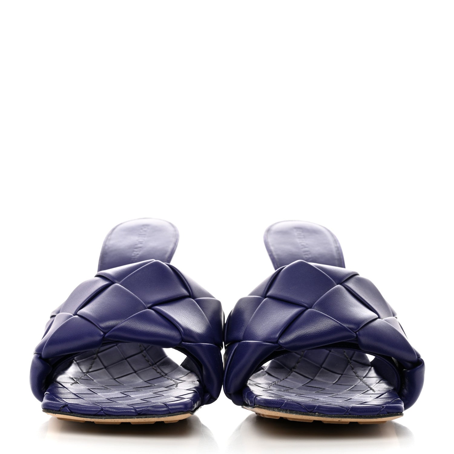 Bottega Veneta Nappa Maxi Intrecciato Lido 90mm Mule Sandals 39 Unicorn 2 of 8
