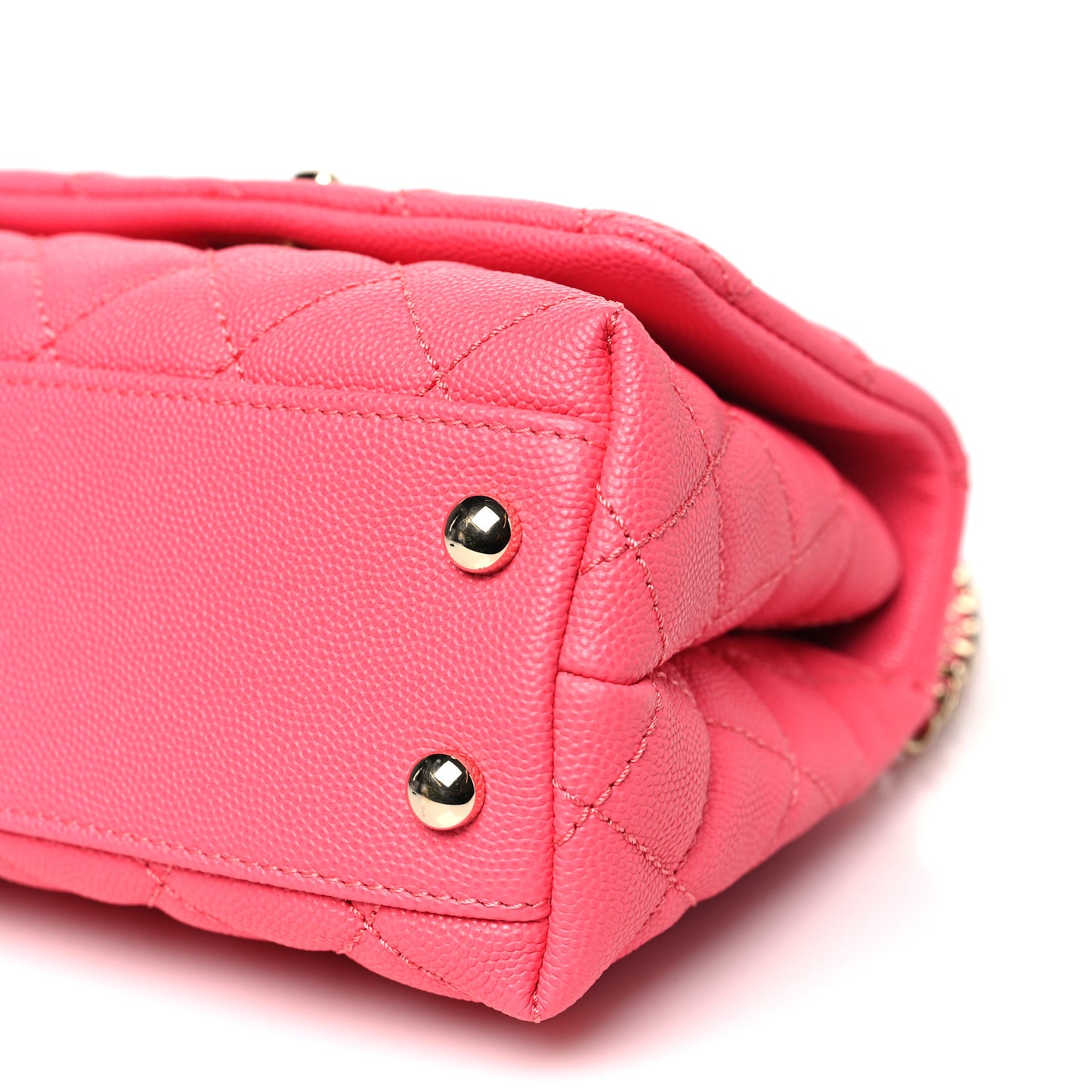 Caviar Quilted Extra Mini Coco Handle Flap Pink