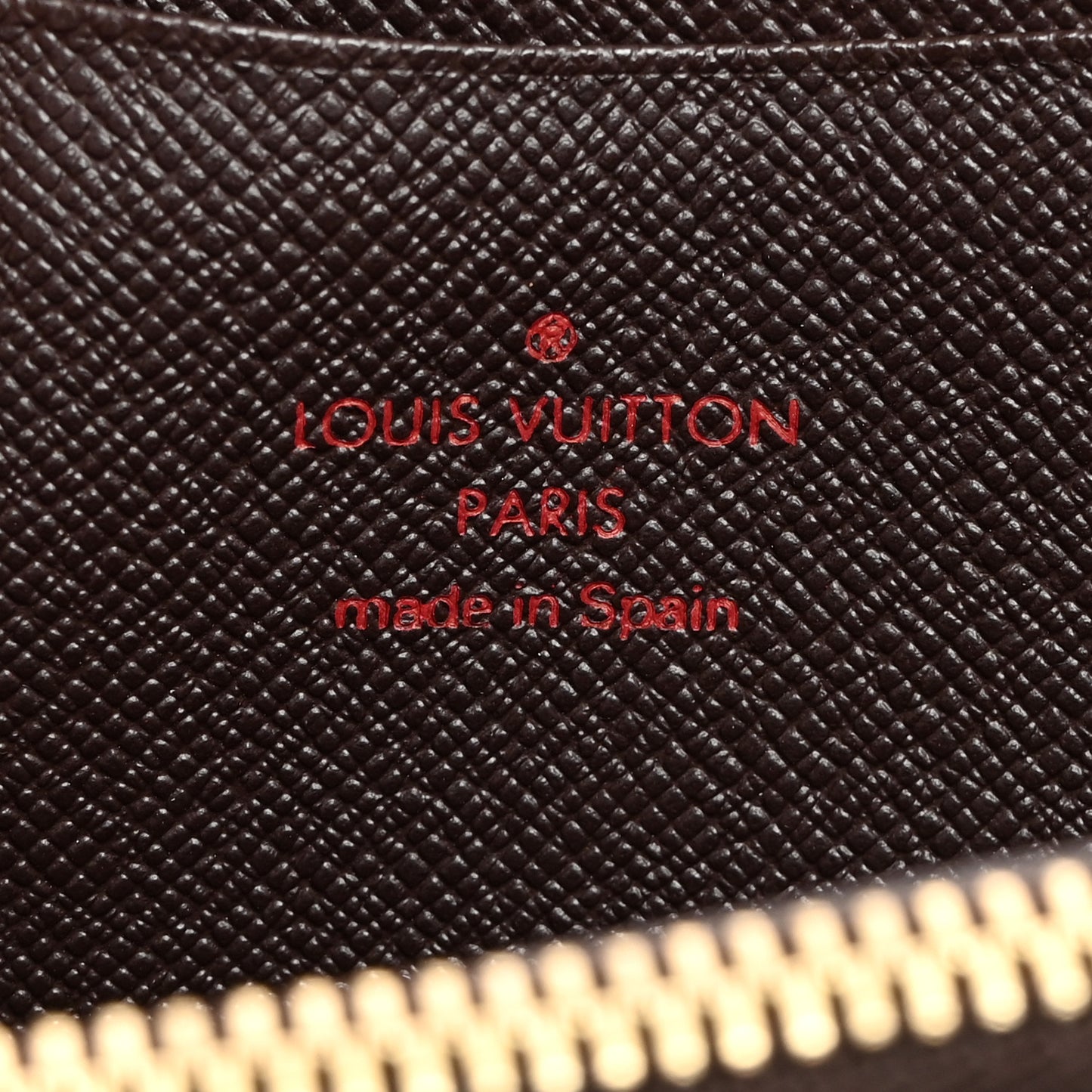 Damier Ebene Porte-Monnaie Zippe Zippy Wallet