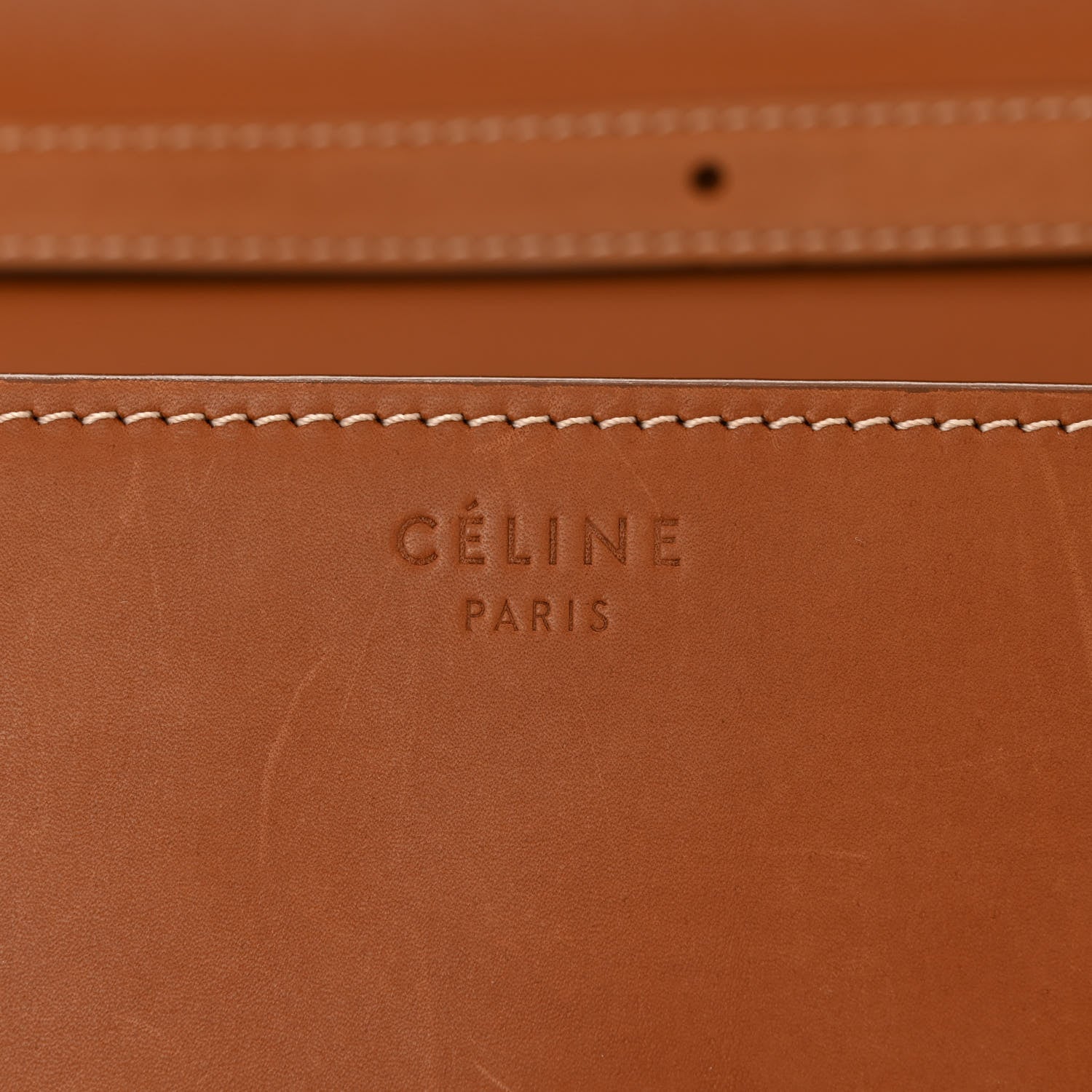 Celine Smooth Calfskin Medium Classic Box Flap Bag Camel 6 of 11