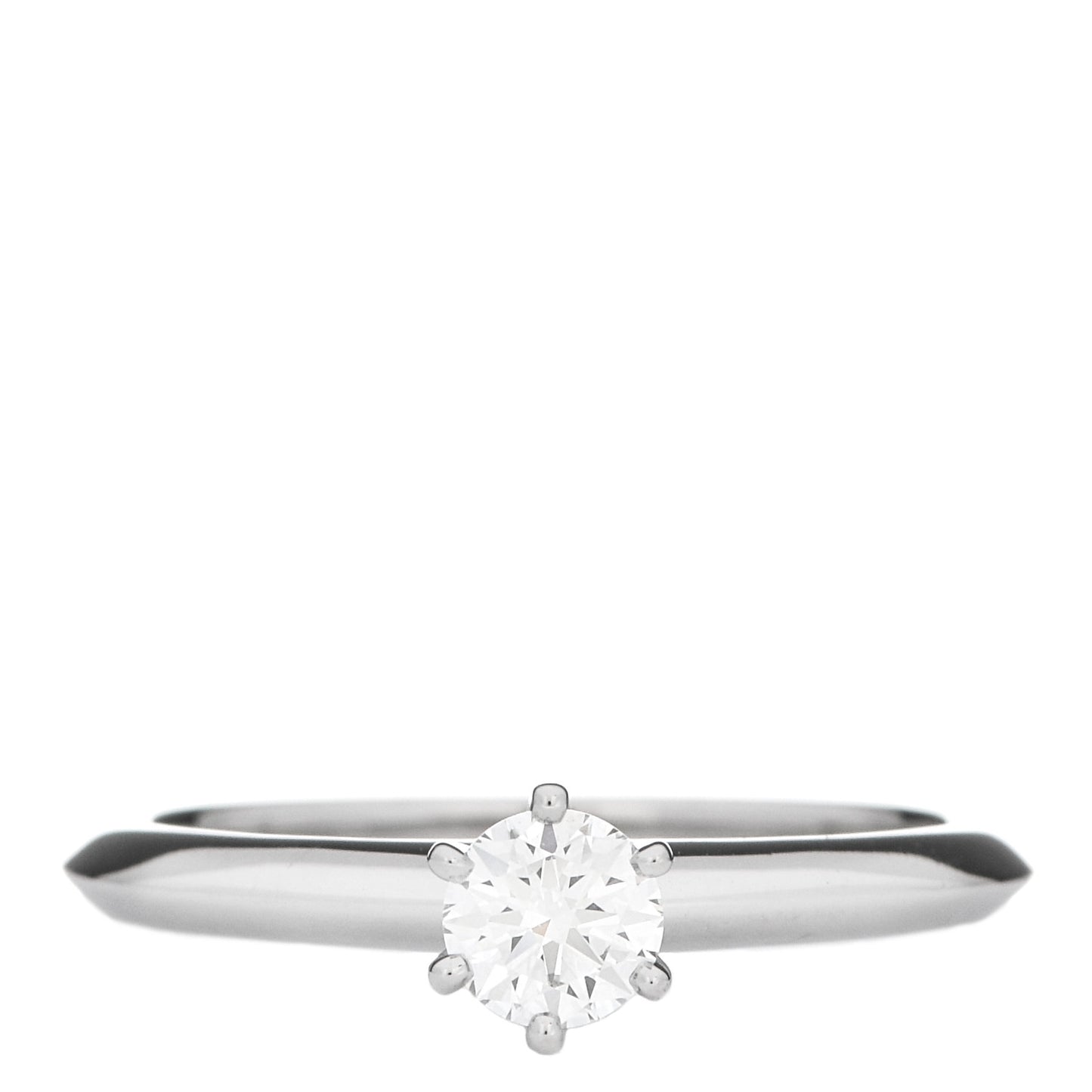 Platinum Diamond .31ct Solitaire Engagement Ring 52 6