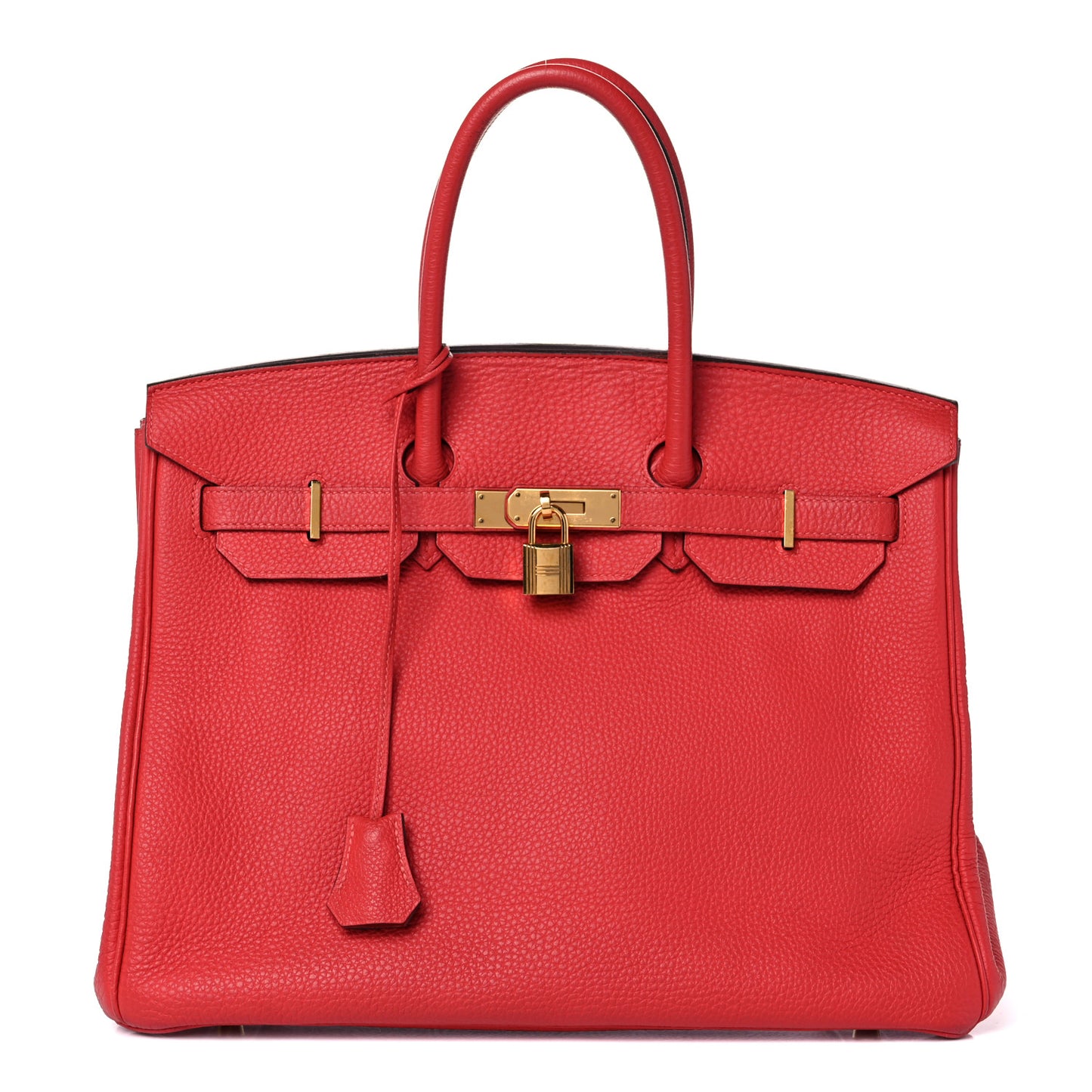 Togo Birkin 35 Rouge Pivoine