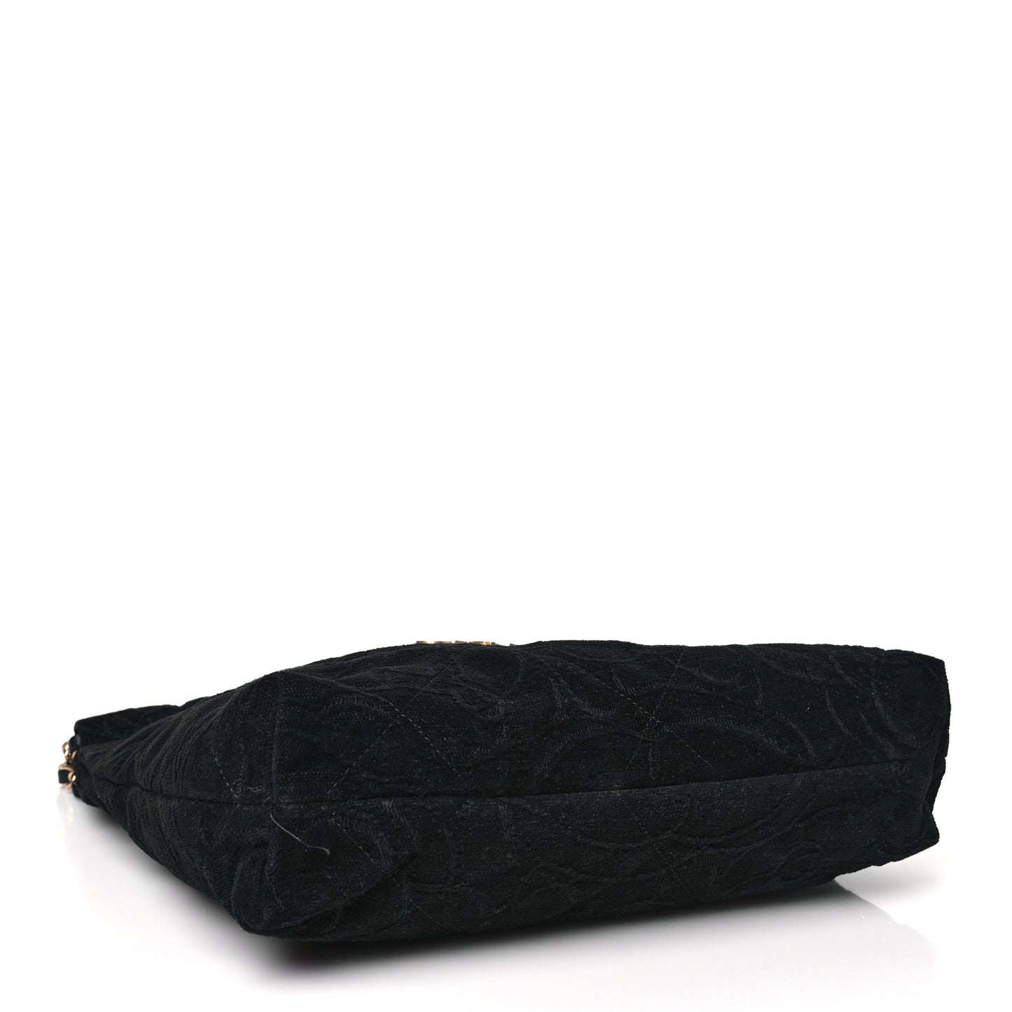 Velvet Camellia Small Chanel 22 Black
