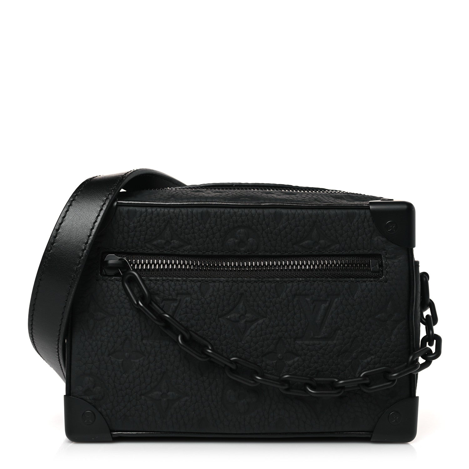 Louis Vuitton Taurillon Monogram Mini Soft Trunk Black 1 of 8