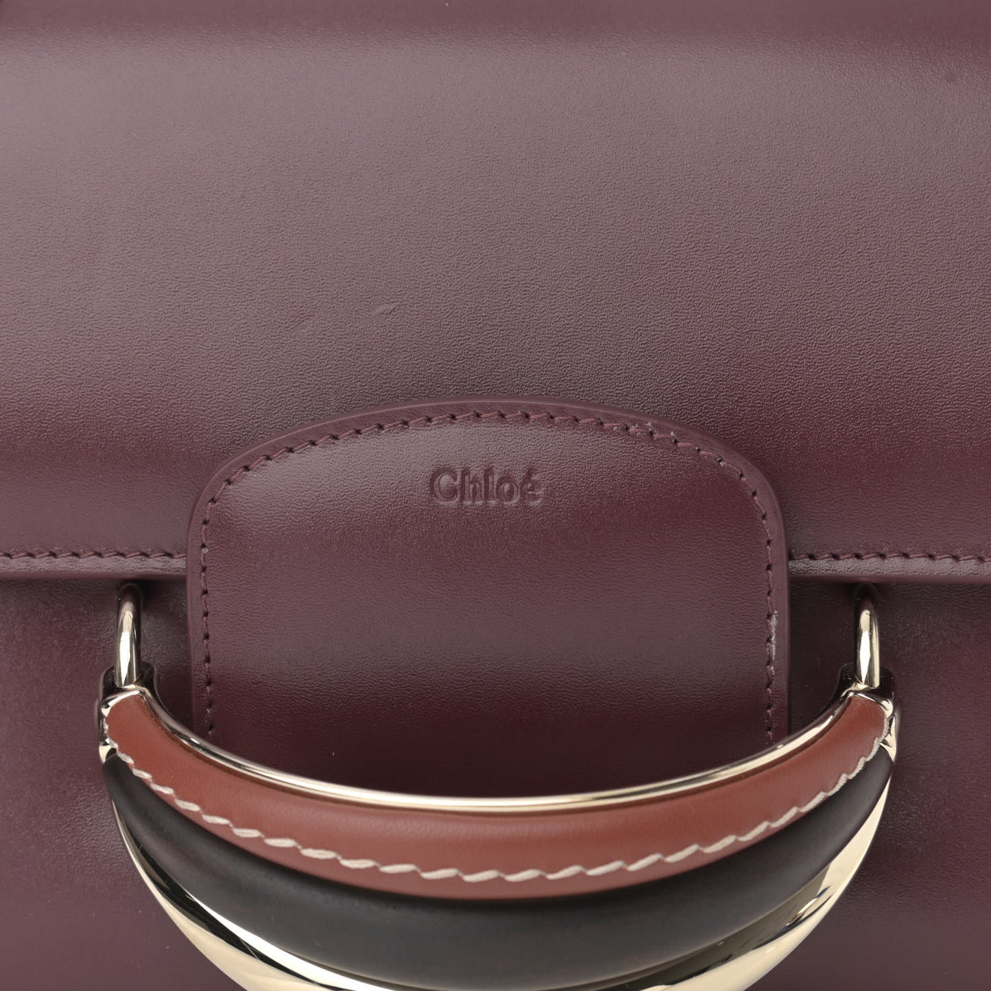Calfskin Kattie Shoulder Bag Burgundy