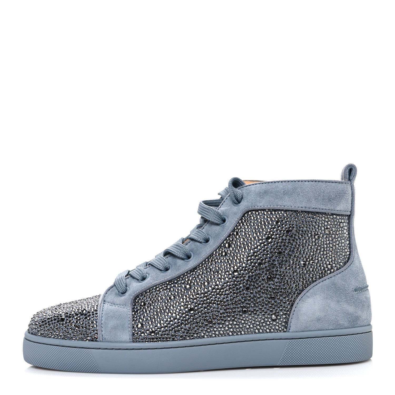 Christian Louboutin Veau Velours Strass Mens Louis Orlato Flat