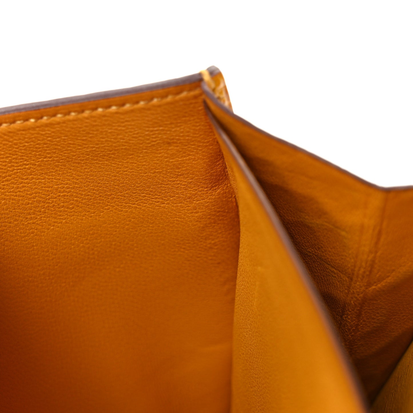 Shiny Alligator Constance Long Wallet Curry