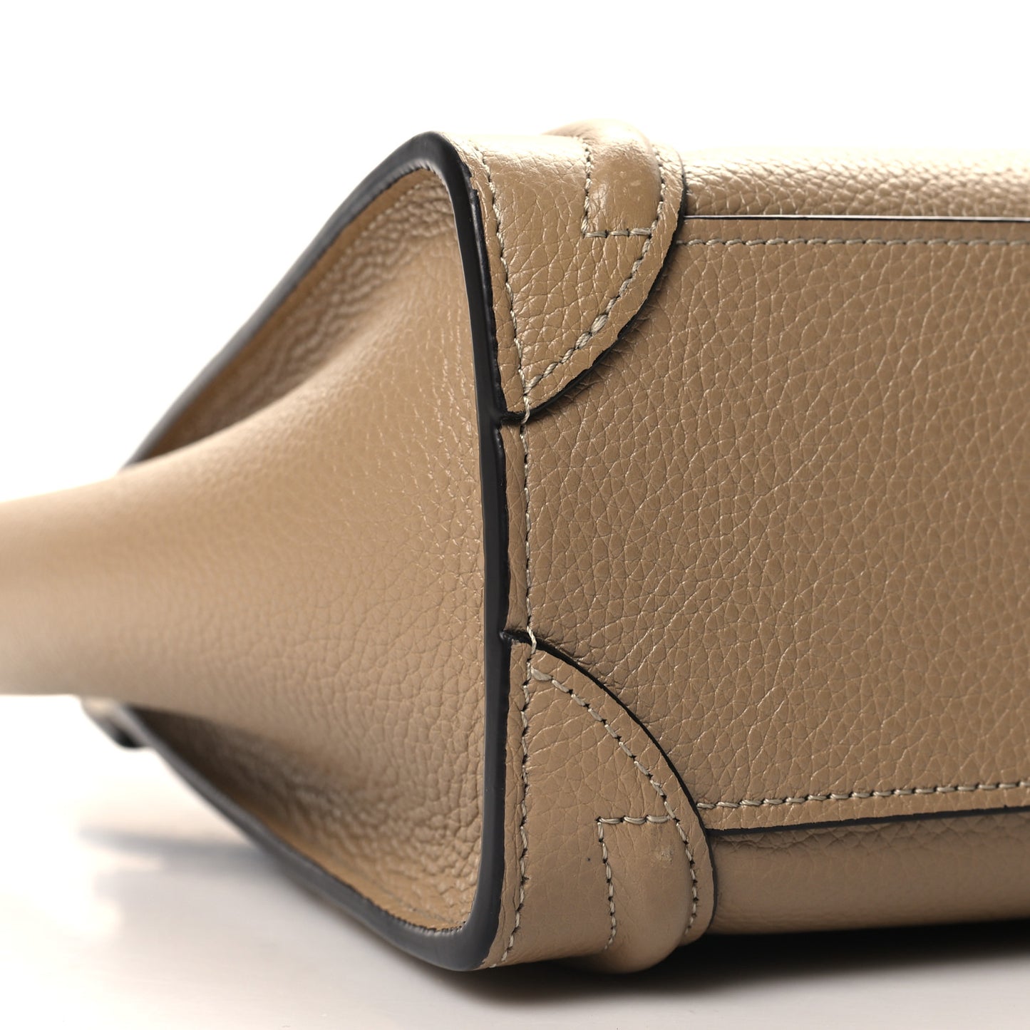 Drummed Calfskin Nano Luggage Dune