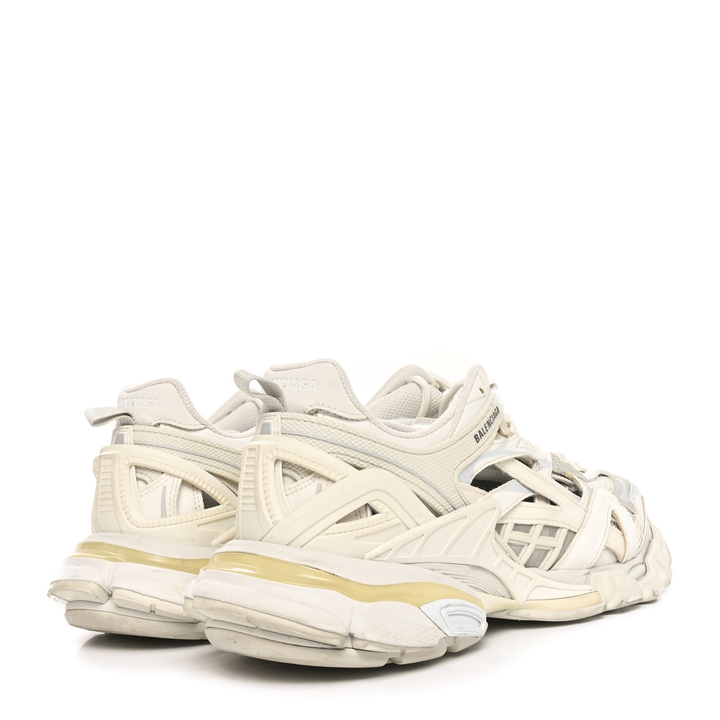 Rubber Mesh Womens Track.2 Open Sneakers 40 White