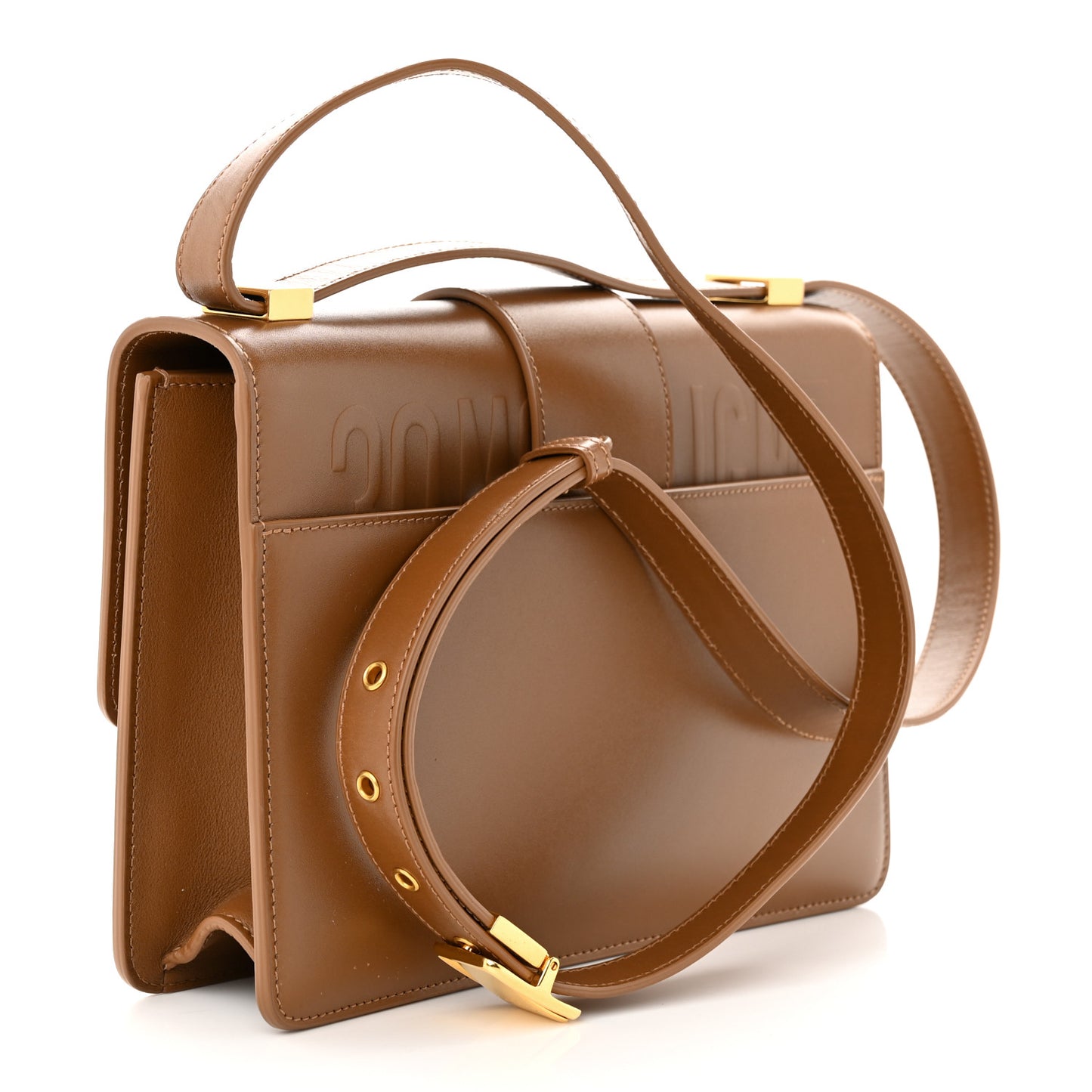 Smooth Calfskin 30 Montaigne Flap Bag Brown