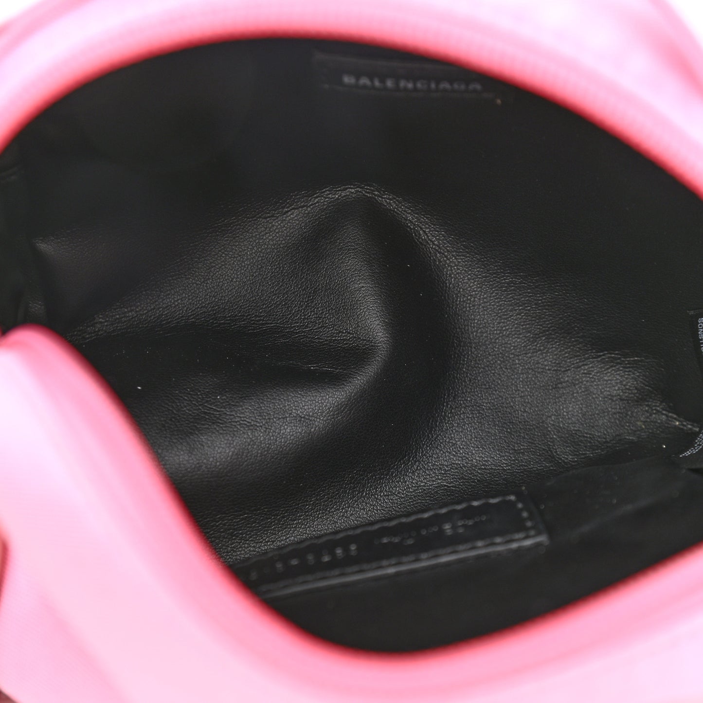 Recycled Sport Nylon Logo Embroidered Messenger Bag Pink White