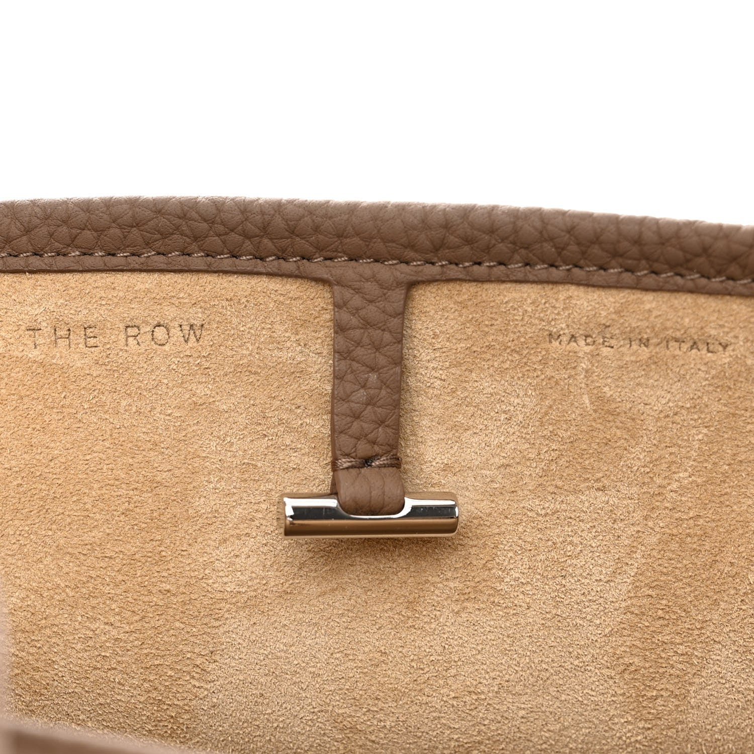 The Row Matte Grained Calfskin Small Park Tote Brown 6 of 9