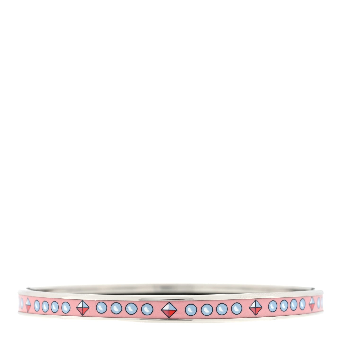 Enamel Printed Extra Narrow Colliers De Chiens Bracelet