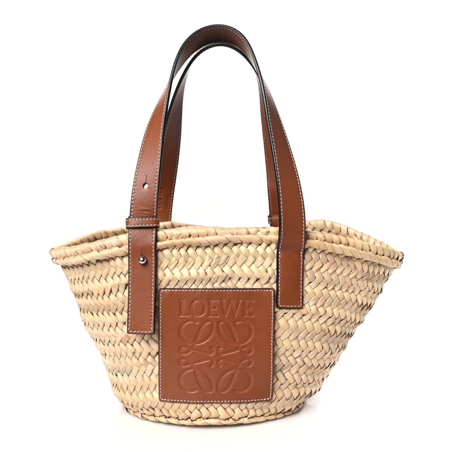 Raffia Small Basket Tote Bag Natural Tan