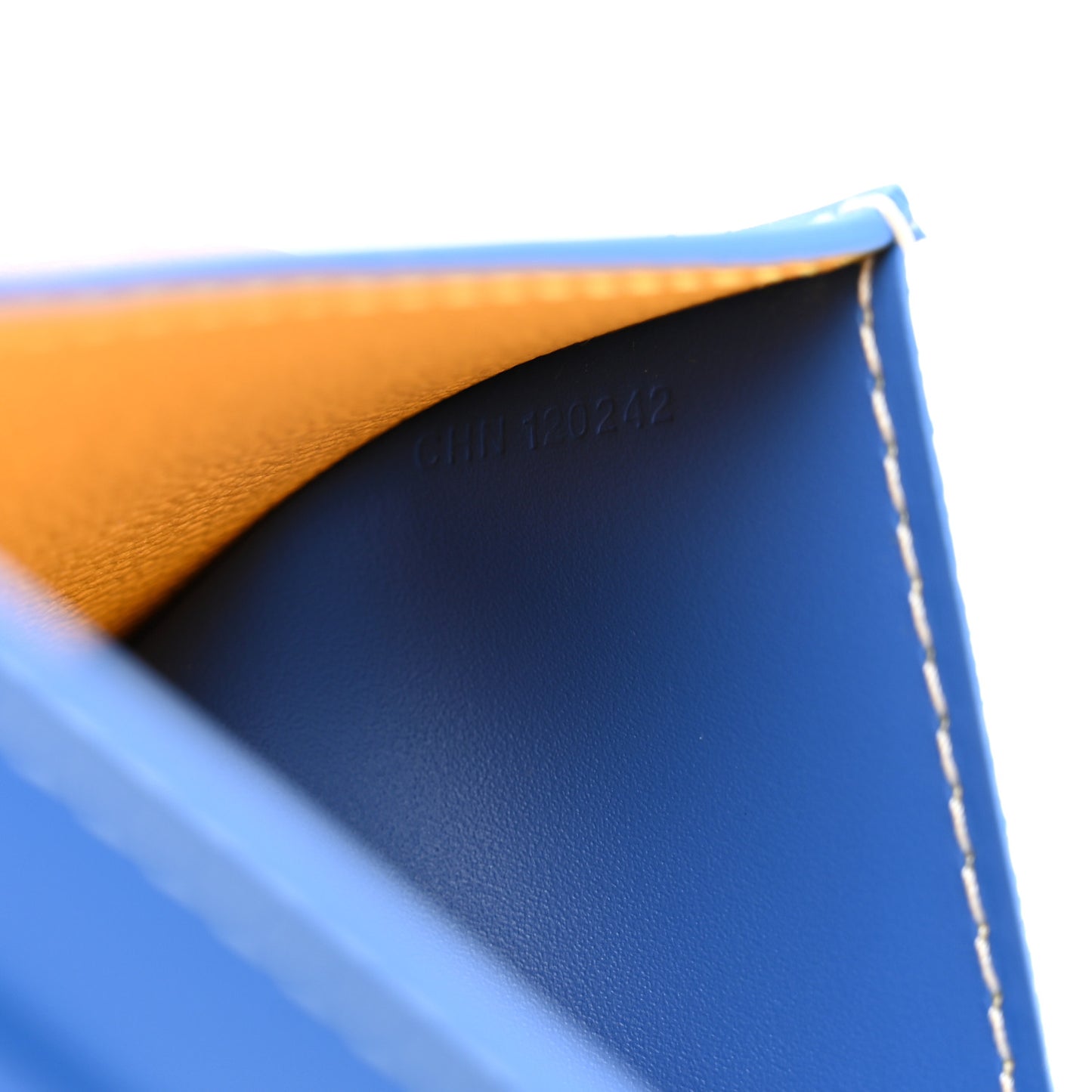 Goyardine Saint Pierre Card Holder Blue