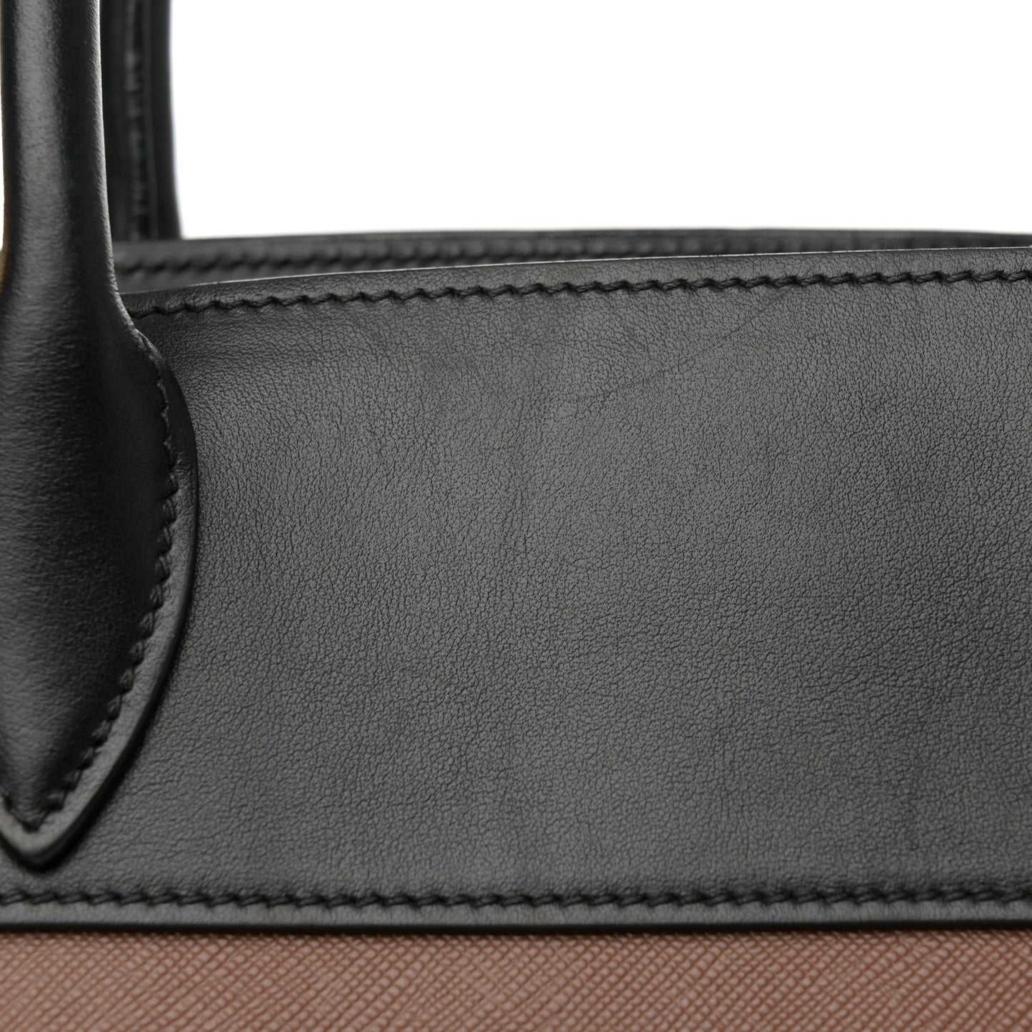 Saffiano City Calfskin Medium Esplanade Tote Palissandro Black