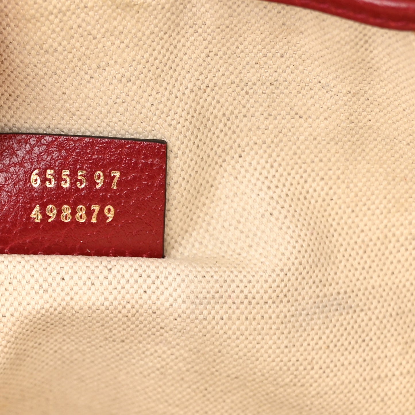 X DORAEMON Vintage GG Supreme Monogram Small Bucket Bag Beige Cherry Red