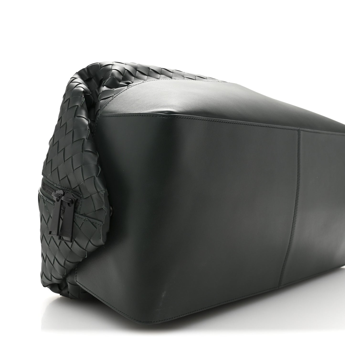 Nappa Intrecciato Travel Duffel Bag Raintree