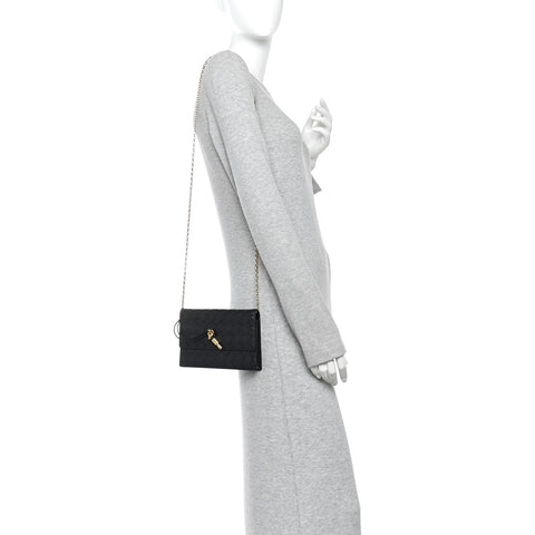 Nappa Intrecciato Andiamo Pouch On Chain Black Black