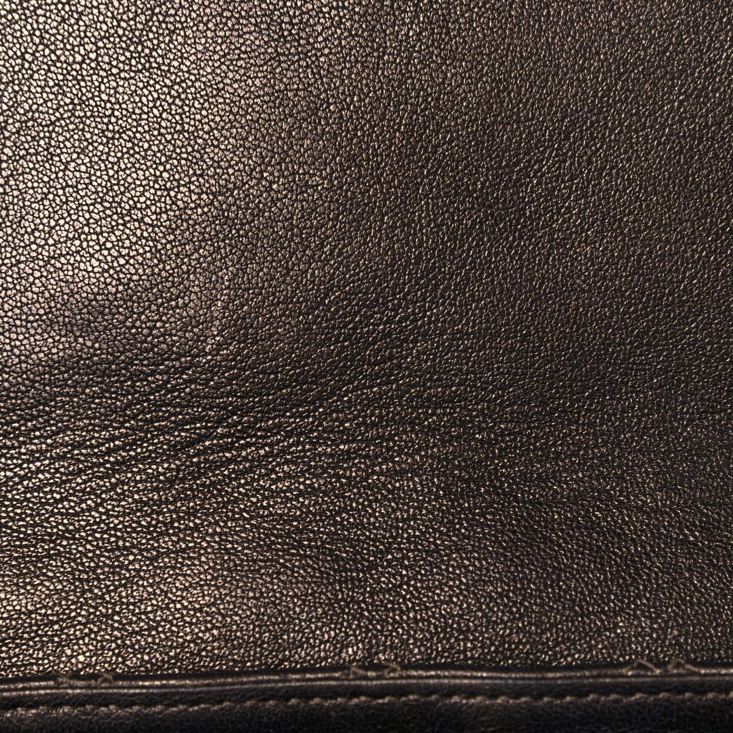 Lacquered Lambskin Baroque The Large Single Flap Bronze