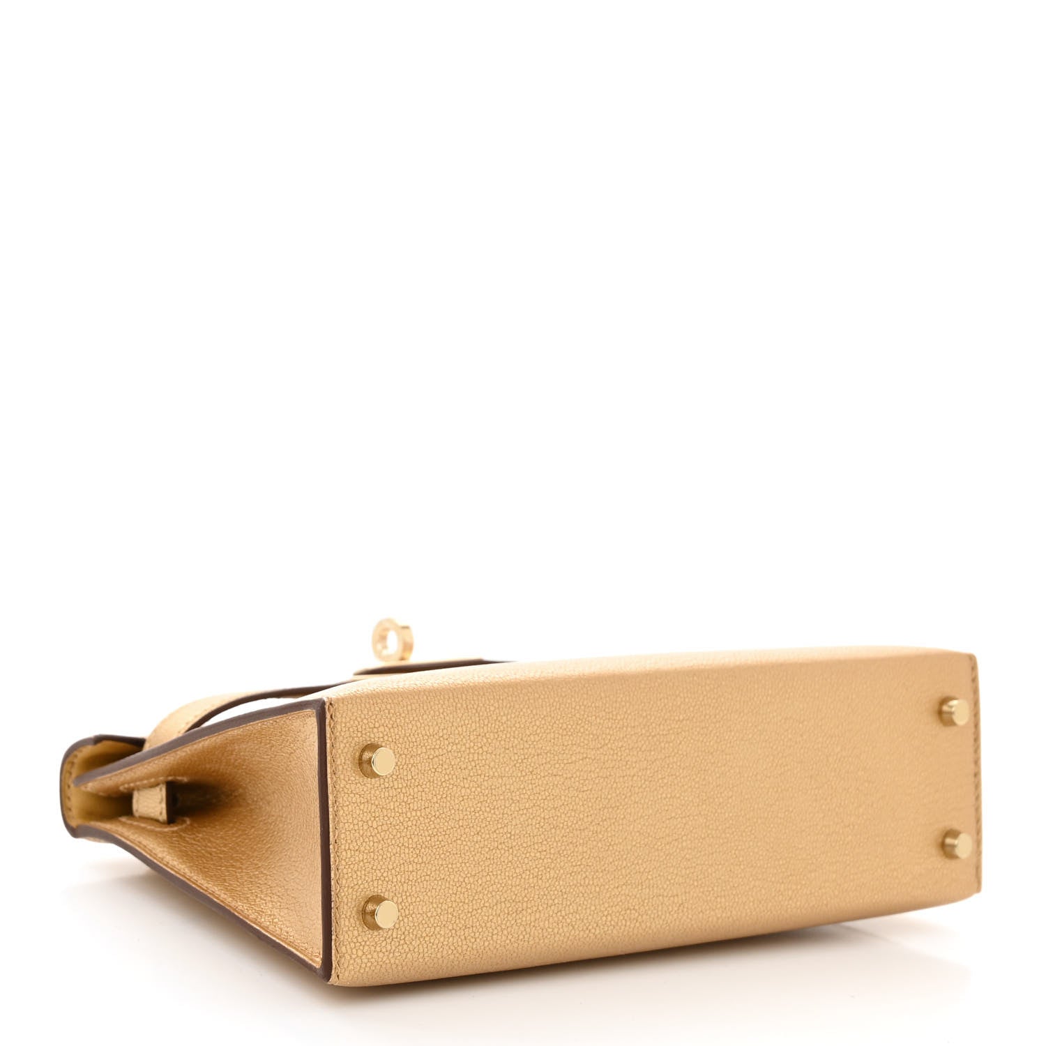 Hermes Metallic Chevre Chamkilight Mini Kelly Sellier 20 Dore 3 of 10