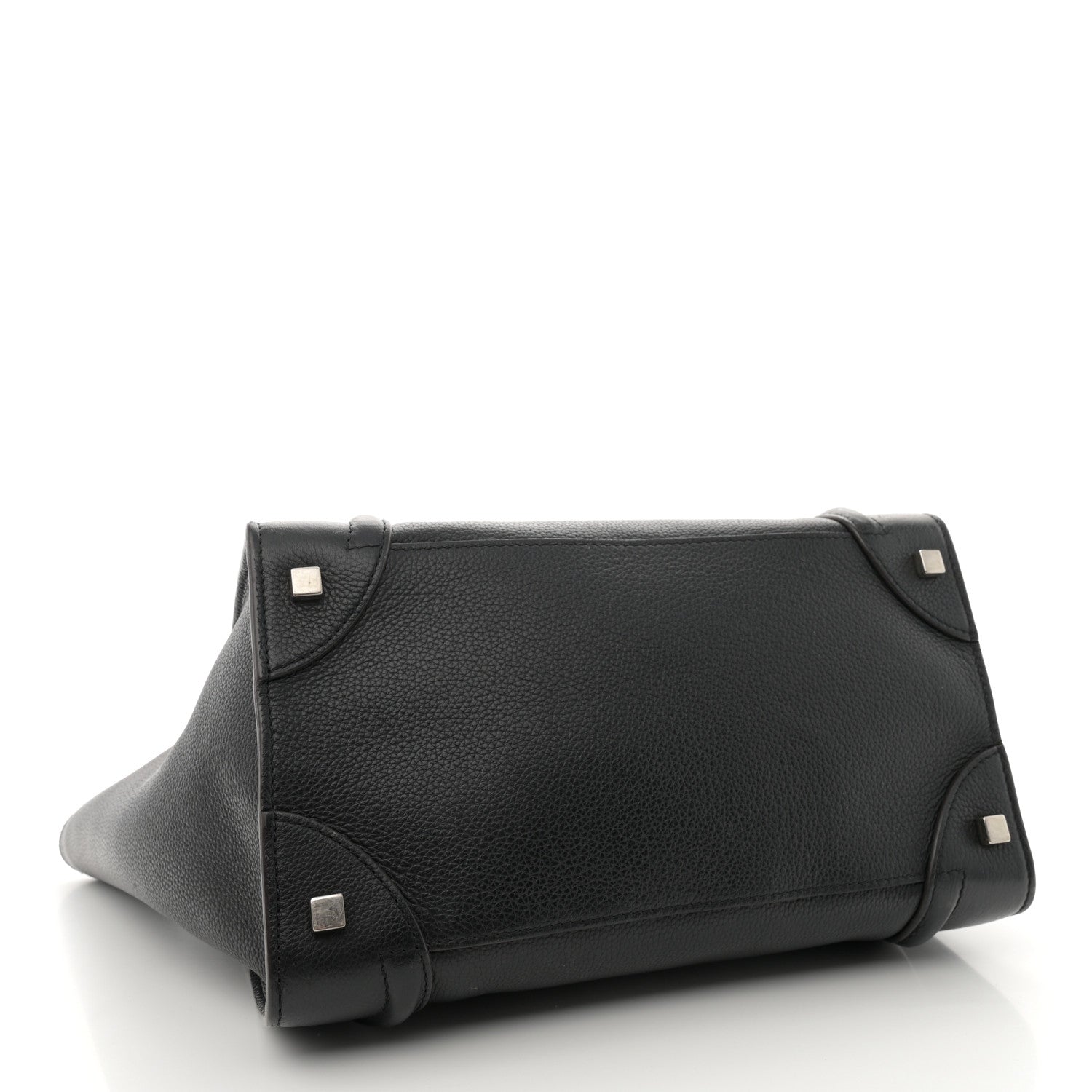 Celine Drummed Calfskin Mini Luggage Black 4 of 10