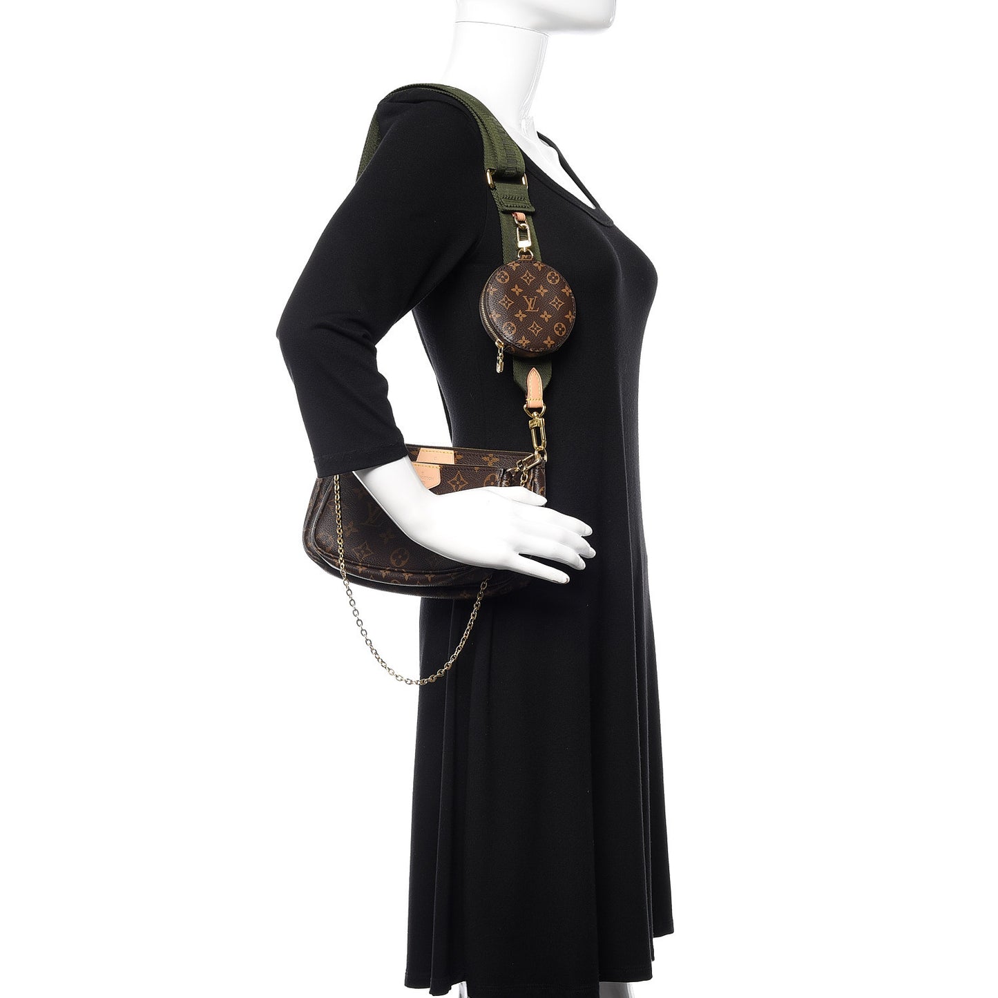 Monogram Multi Pochette Accessories Kaki