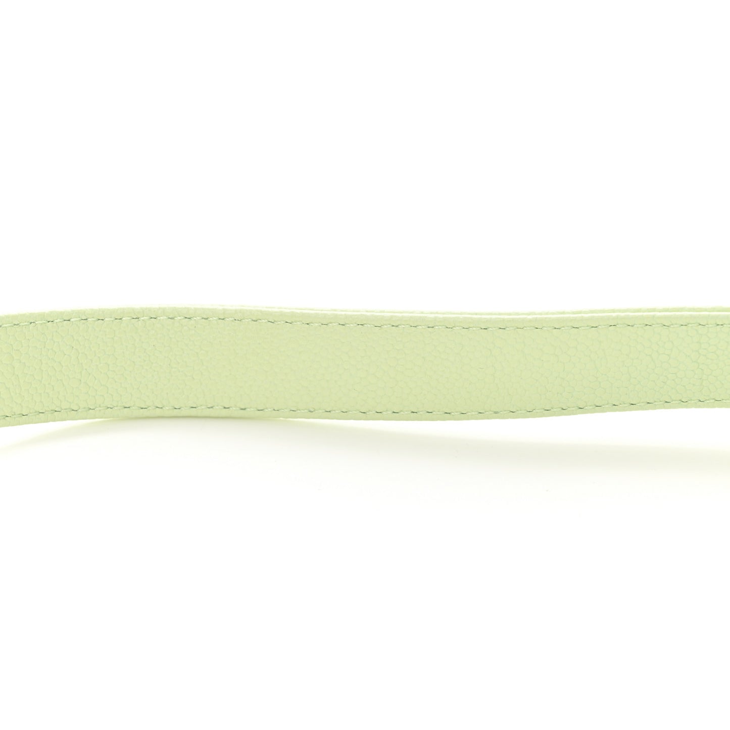 Caviar Chevron Quilted Small Boy Flap Light Green
