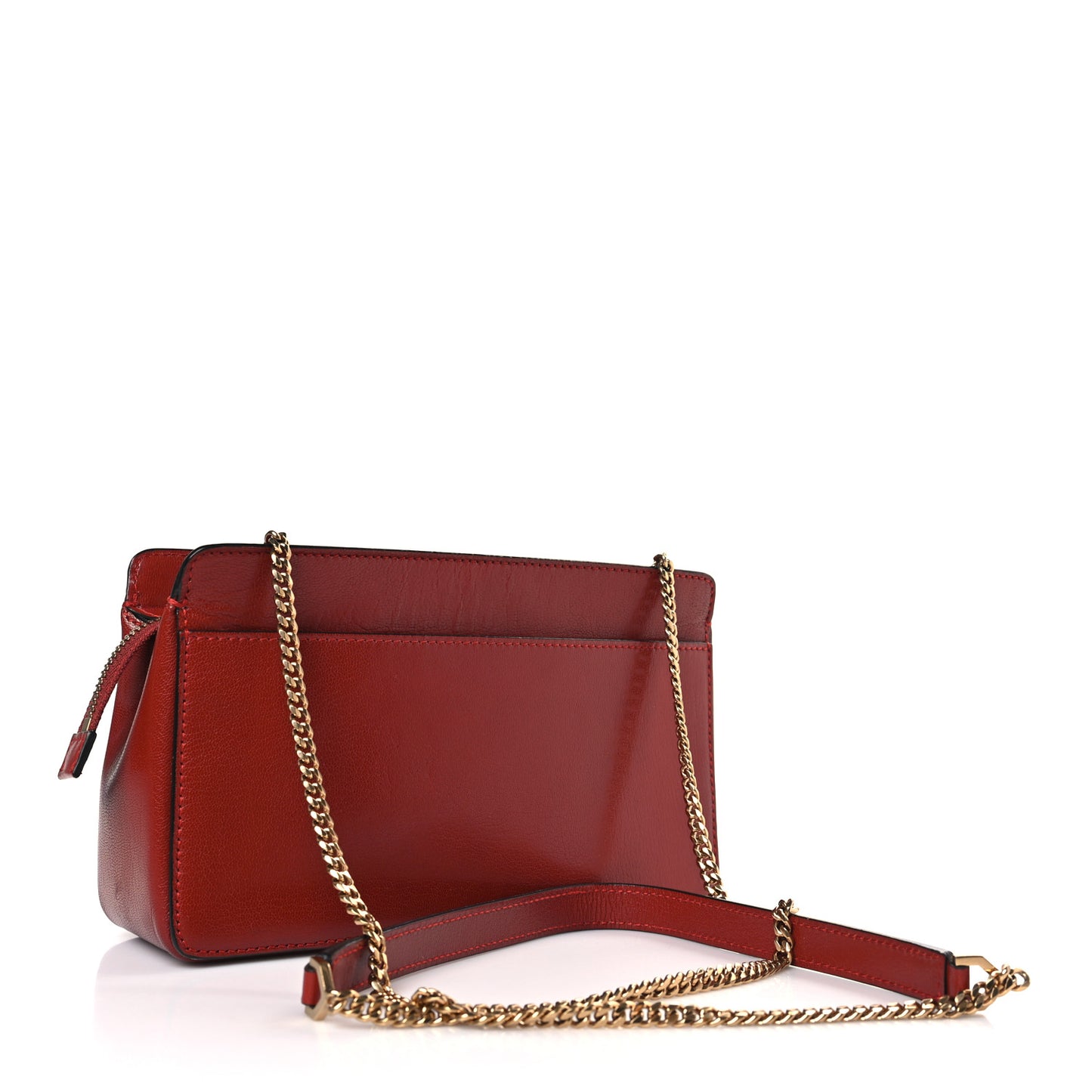 Goatskin Diamond Quilted Pocket Crossbody Terracotta