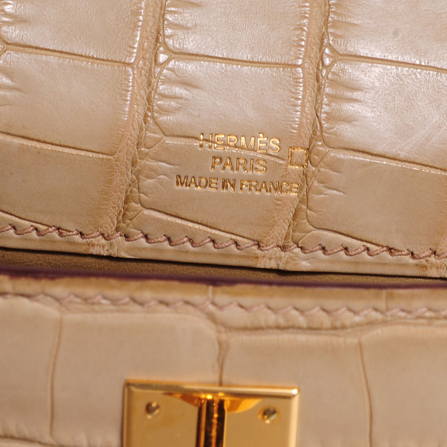Matte Alligator Kelly Pochette Poussiere