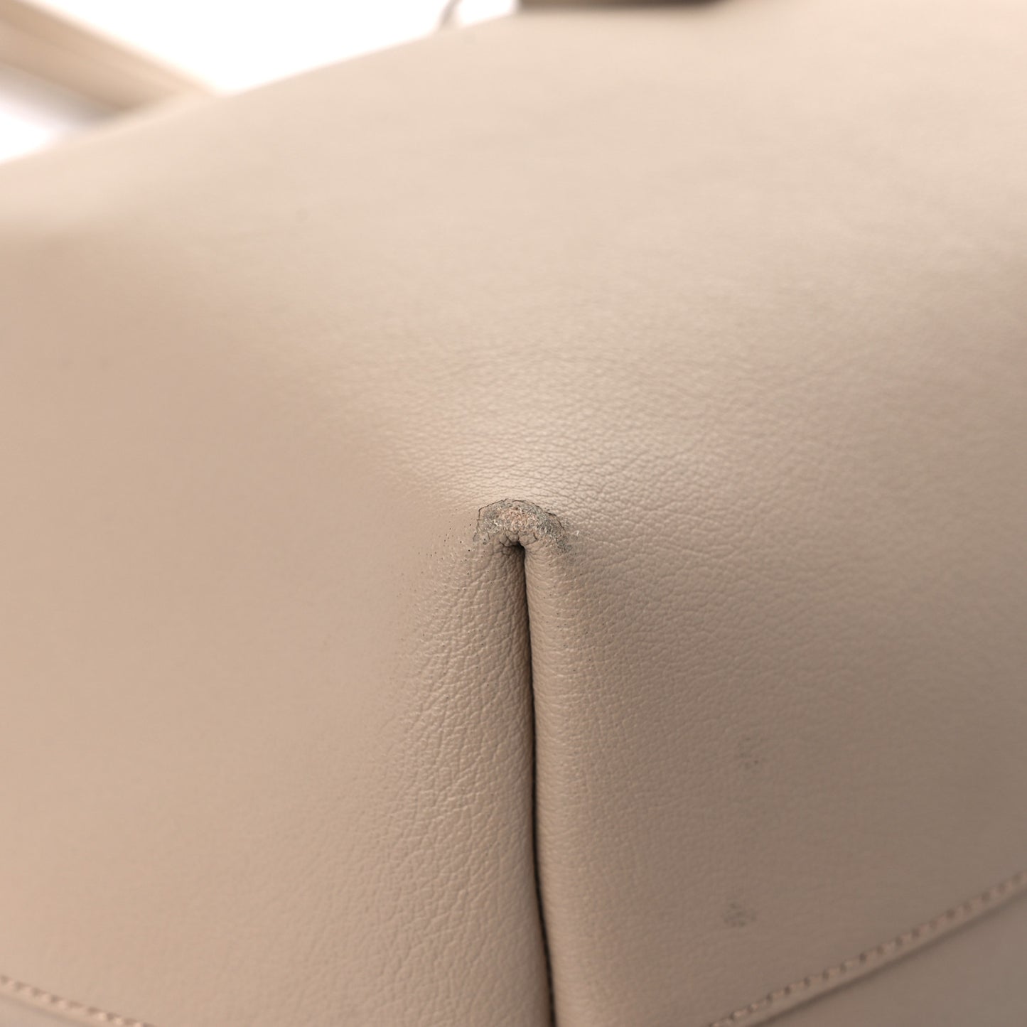 Calfskin Large Shopping Tote Dark Beige