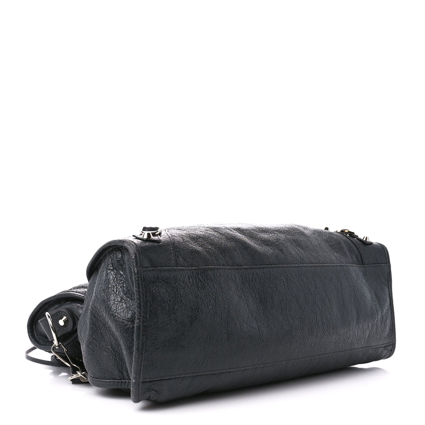 Agneau Classic Silver Hardware City Gris Fossile