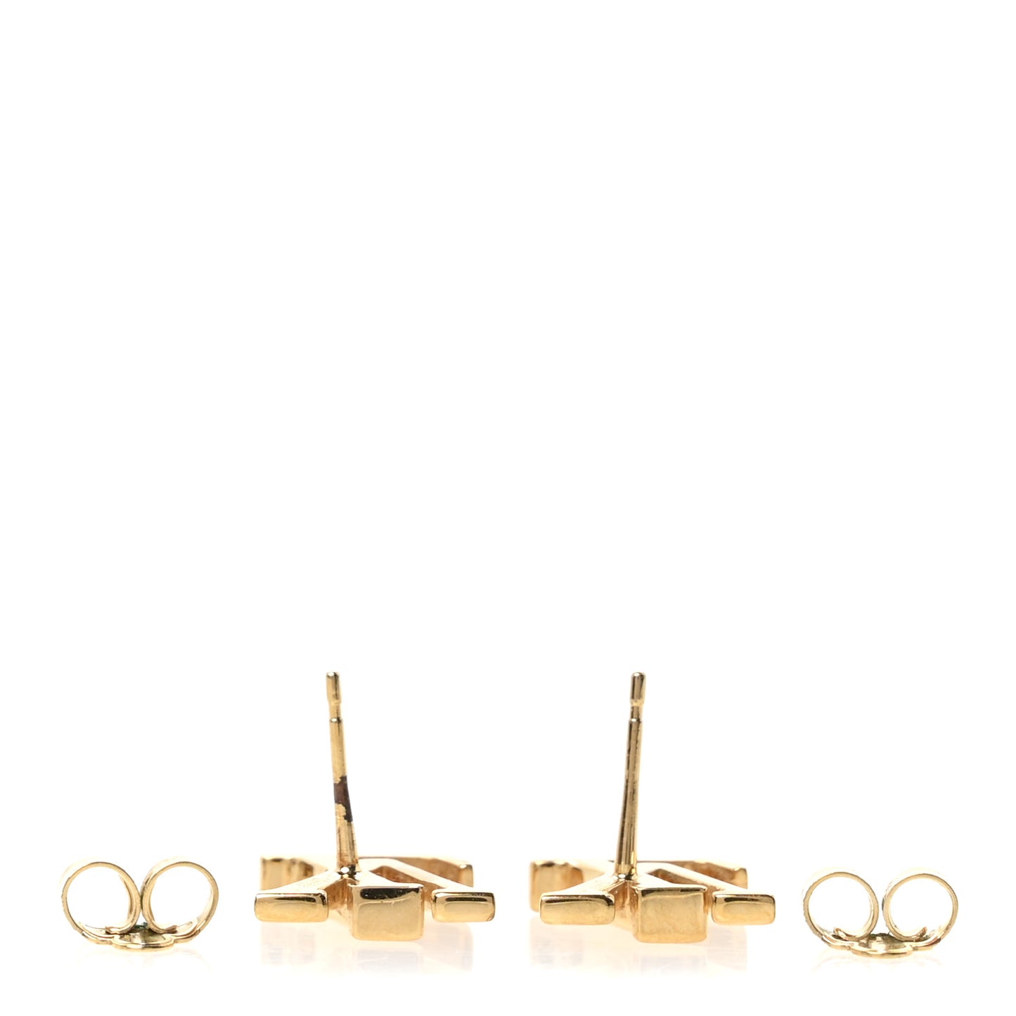 Metal LV Iconic Earrings Gold