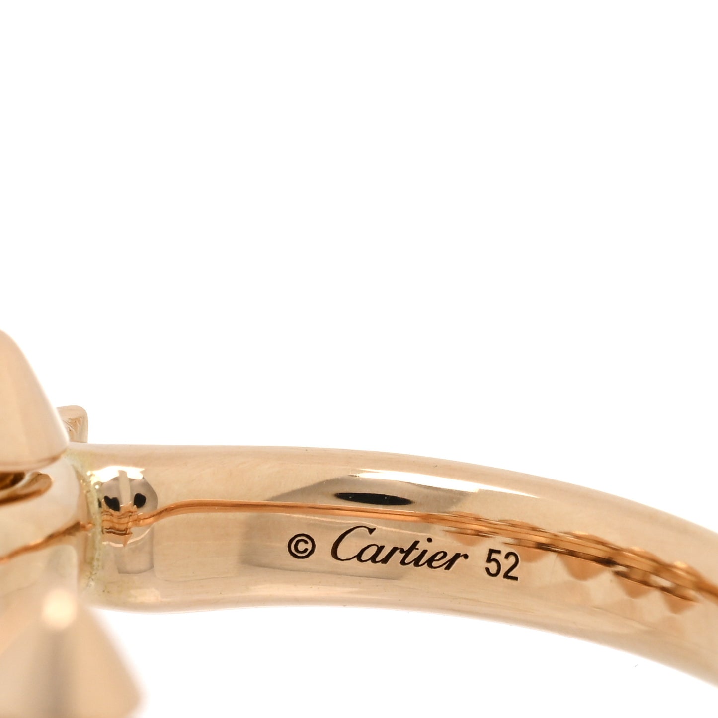 18K Pink Gold LG Clash De Cartier Ring 52 6