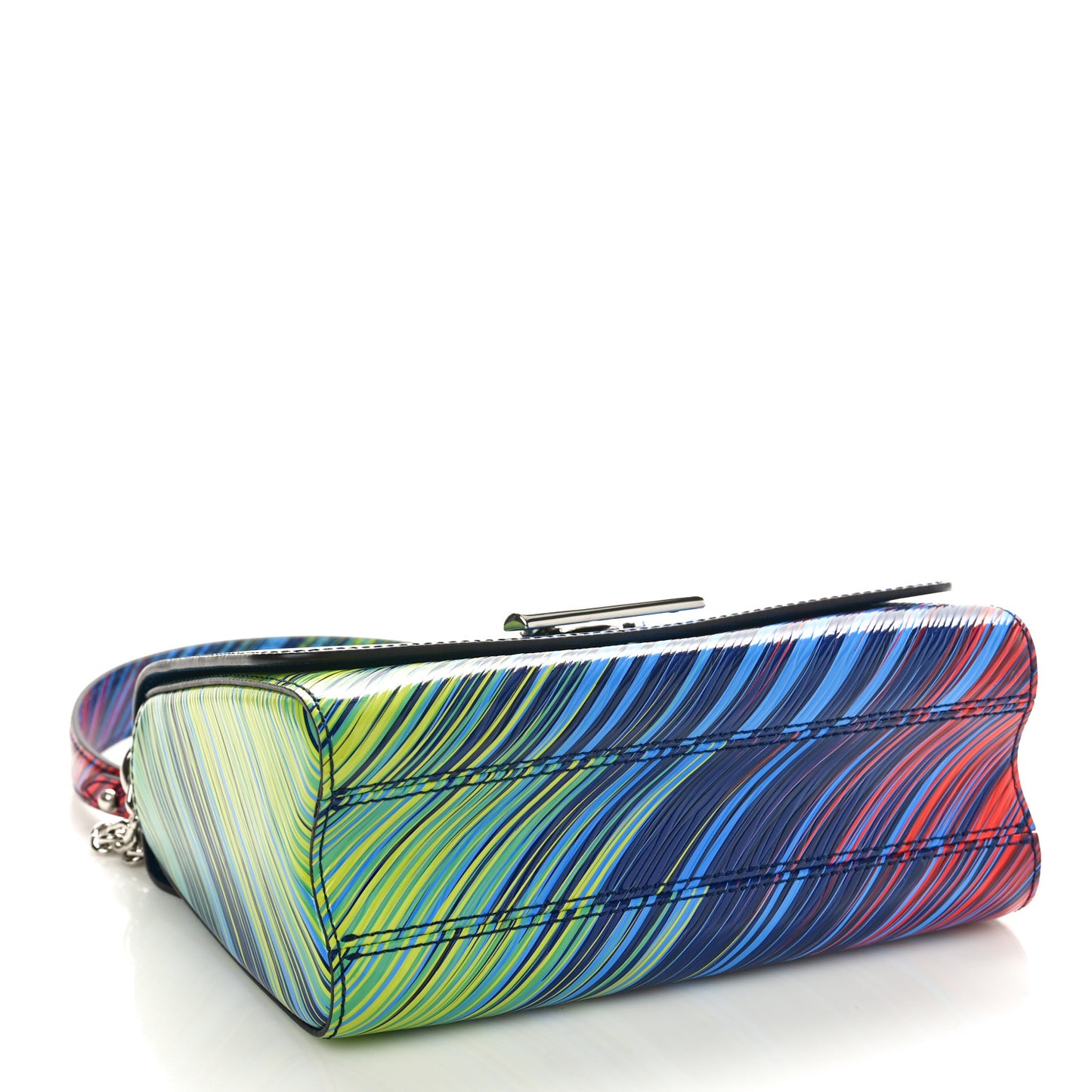 Epi Tropical Twist Shoulder Bag MM Vert Rouge