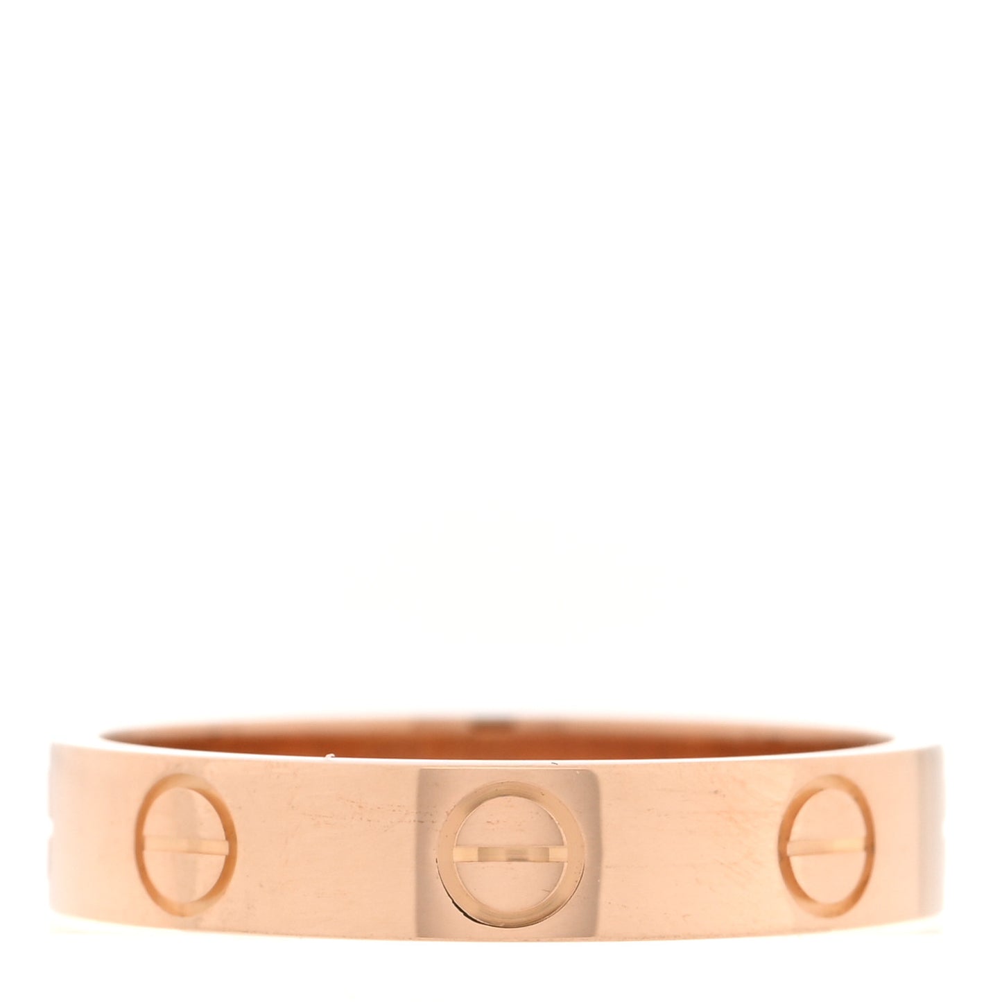 18K Pink Gold 3.5mm LOVE Wedding Band Ring 51 5.75