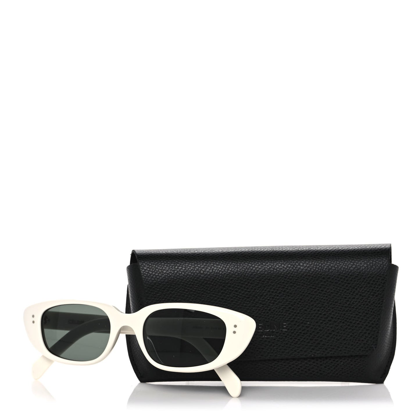Acetate Cat Eye Sunglasses CL40095U White