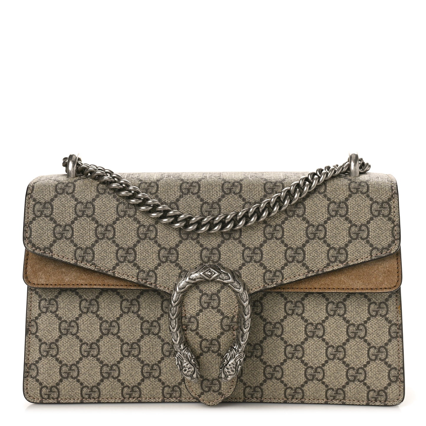 GG Supreme Monogram Small Dionysus Shoulder Bag Taupe