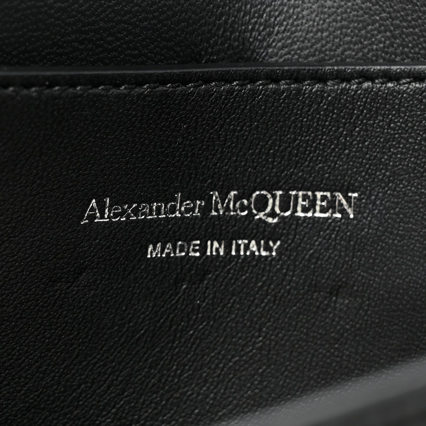 Calfskin Small Slash Bag Black White