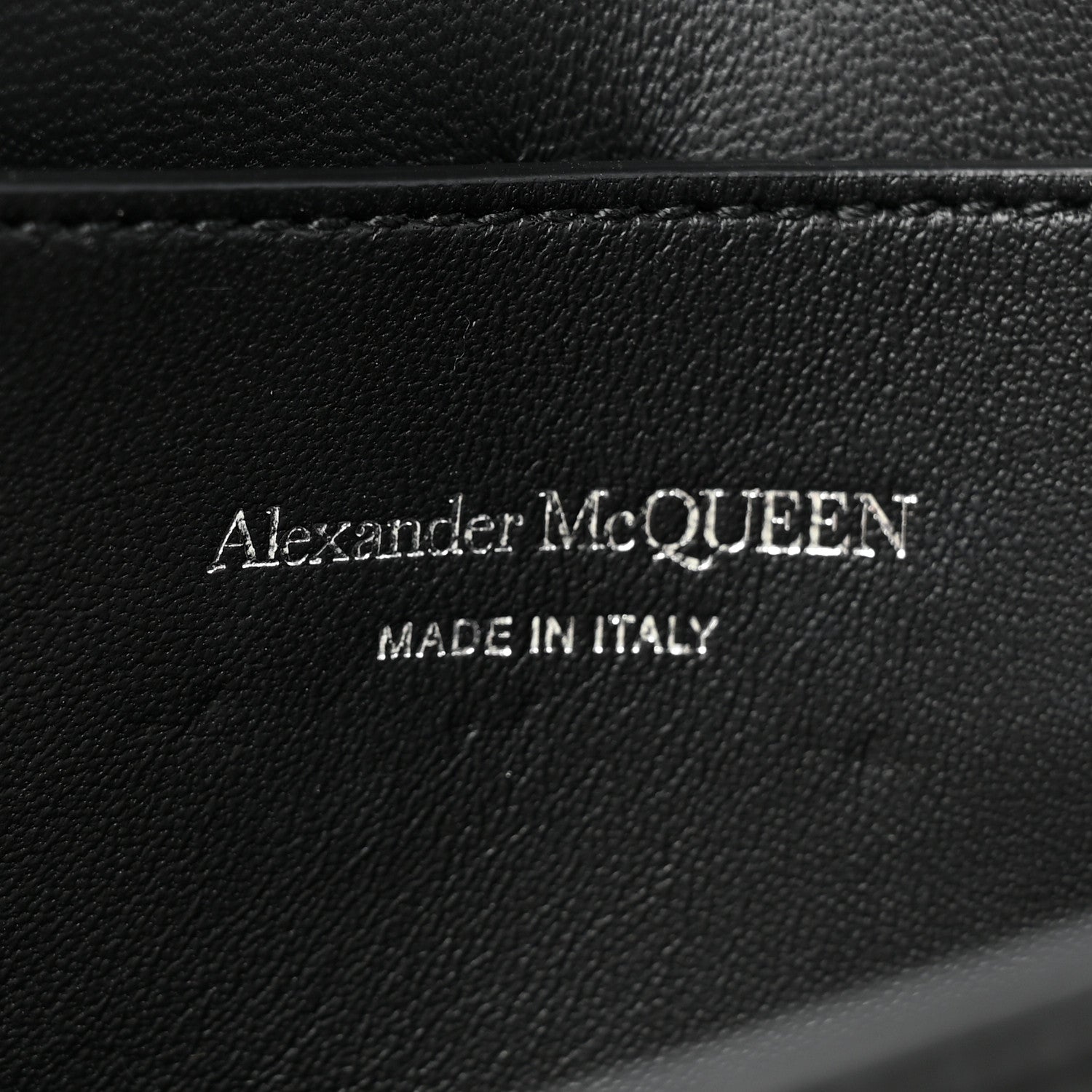 Alexander McQueen Calfskin Small Slash Bag Black White 6 of 11