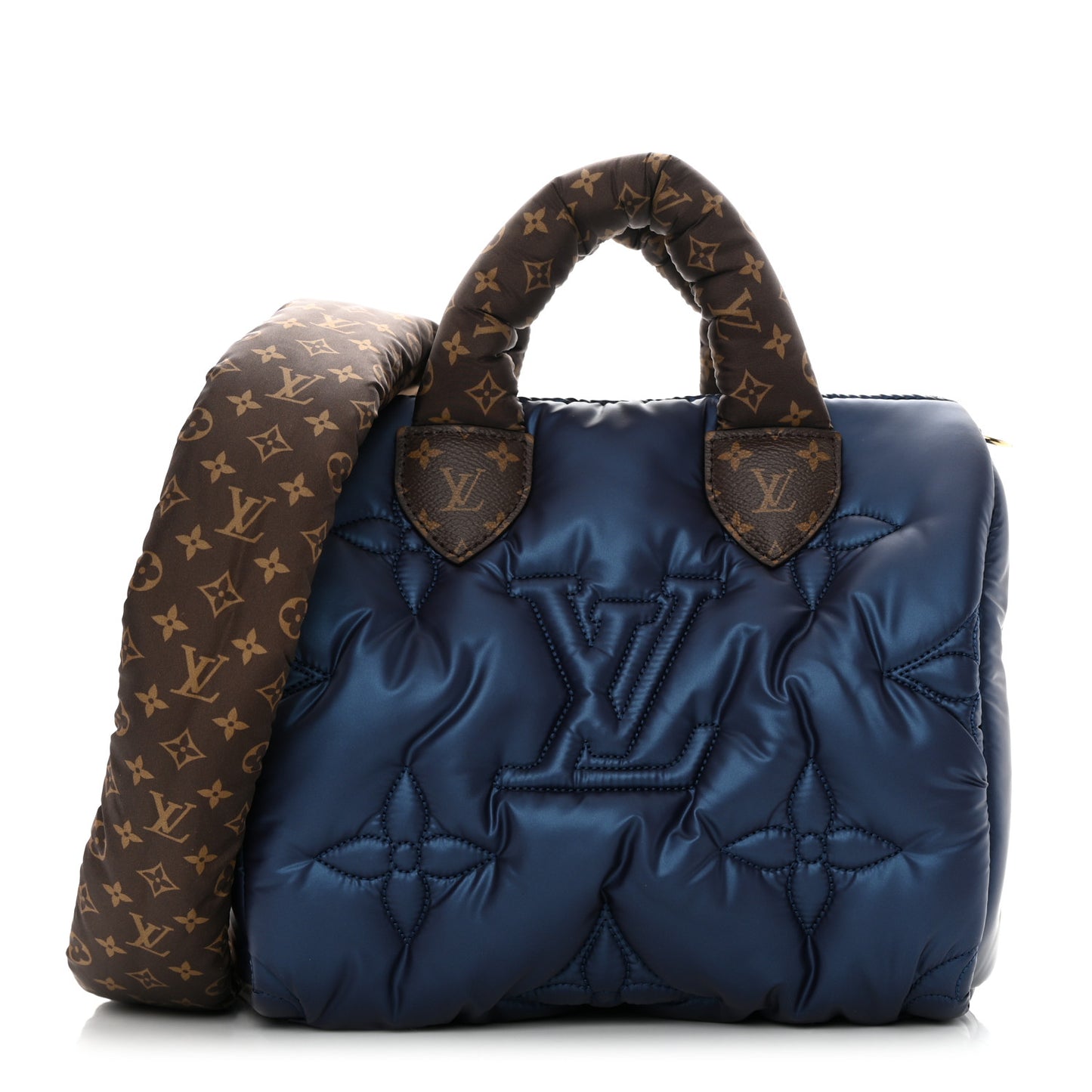 Econyl Mini Monogram Pillow Speedy Bandouliere 25 Navy