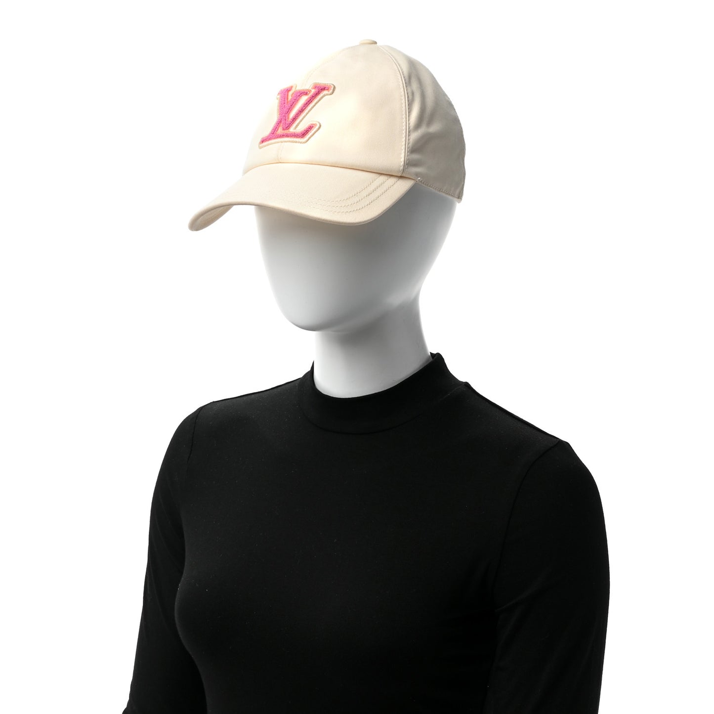 Cotton LV Signature Cap L Beige