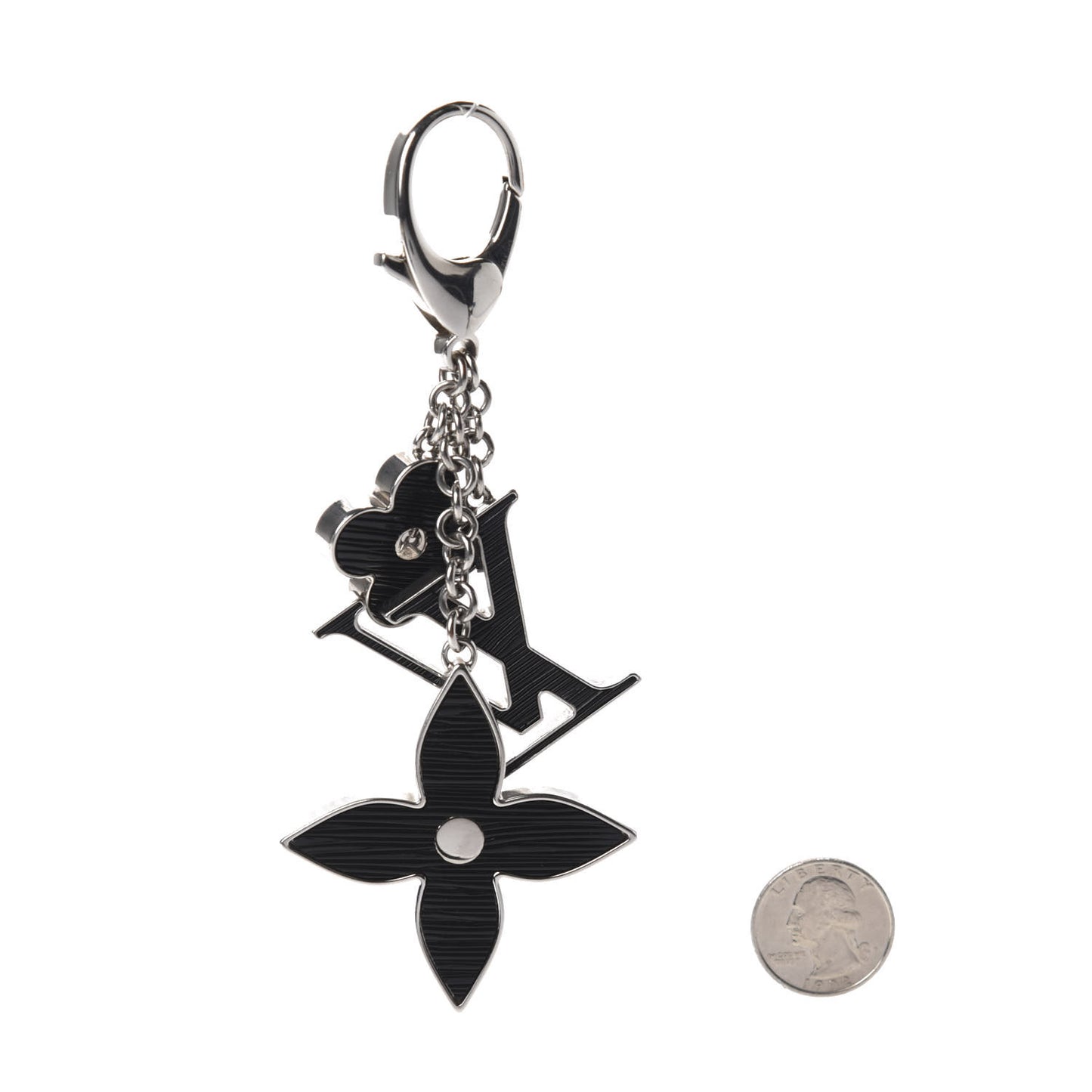 Electric Epi Fleur d'Epi Bag Charm Black