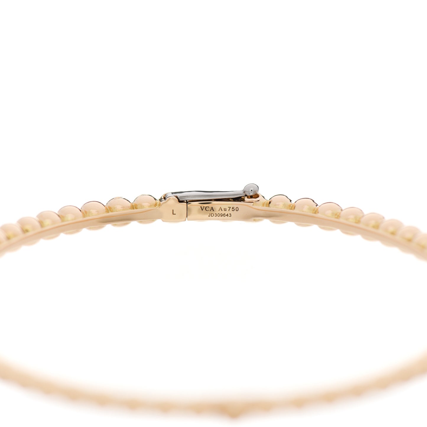 18K Yellow Gold Perlee Pearls of Gold Bracelet L