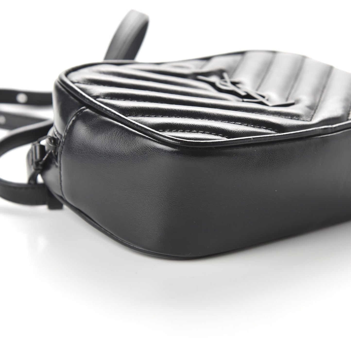 Calfskin Matelasse Monogram Lou Belt Bag Black