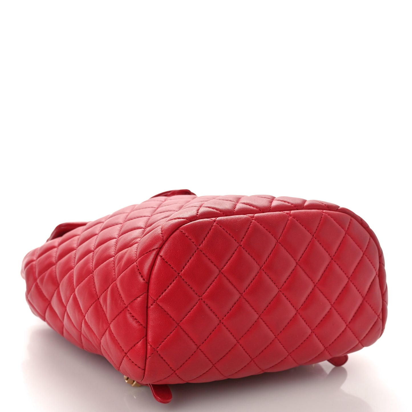 Lambskin Quilted Small Urban Spirit Backpack Red