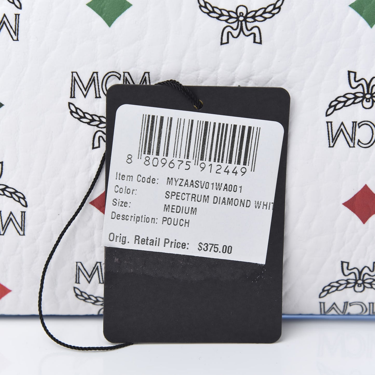 Skyoptic Visetos Medium Crossbody Pouch Spectrum Diamond White